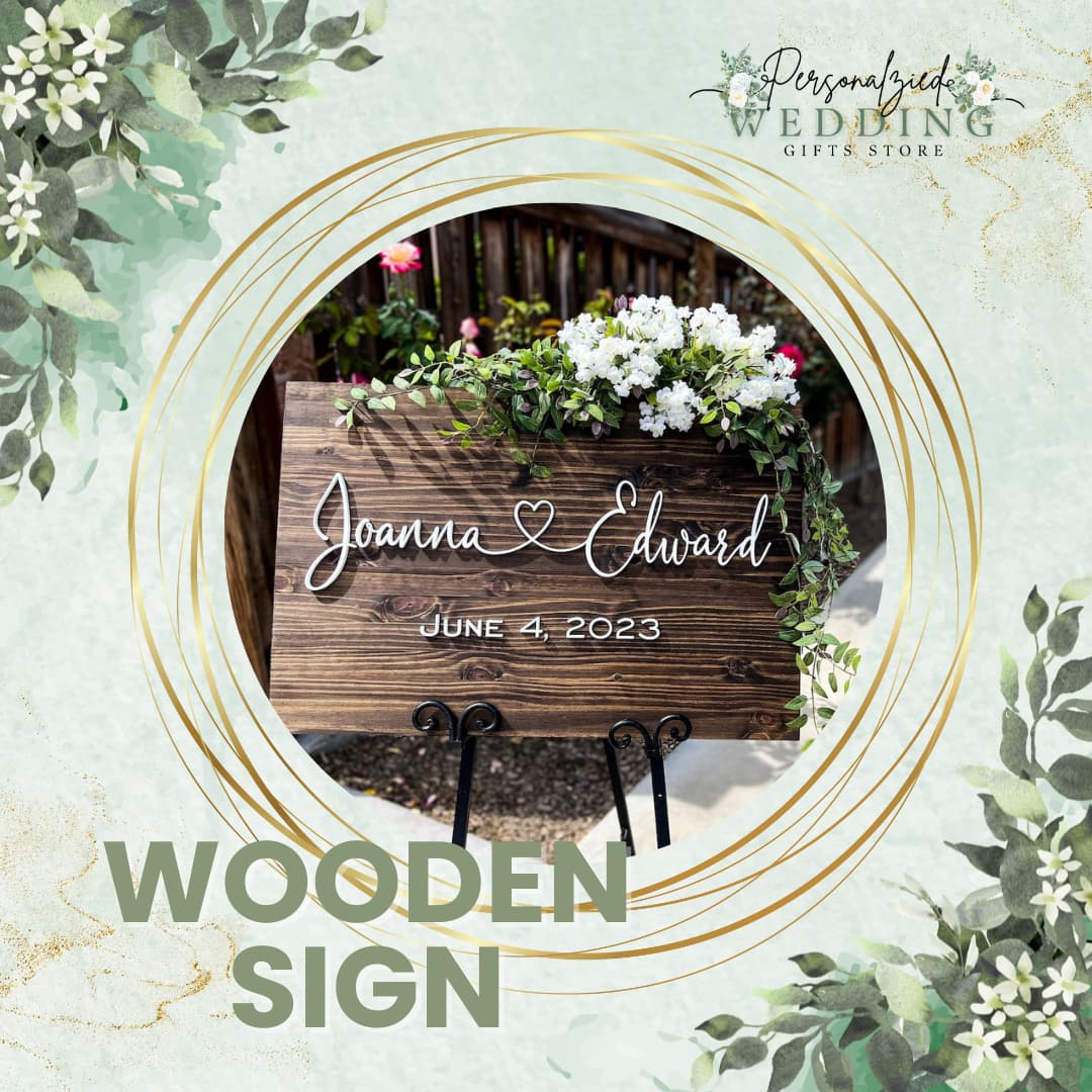 Personalized Wedding Wooden Signs Collection